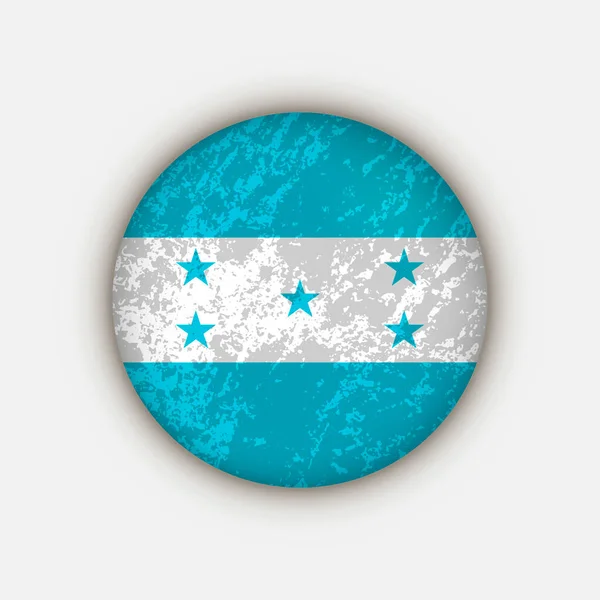 País Honduras Bandera Honduras Ilustración Vectorial — Vector de stock