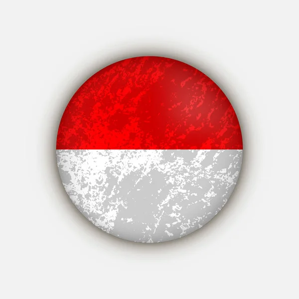 Kraj Indonezja Flaga Indonezji Ilustracja Wektora — Wektor stockowy