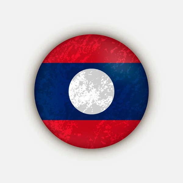 Country Laos Bandeira Laos Ilustração Vetorial — Vetor de Stock