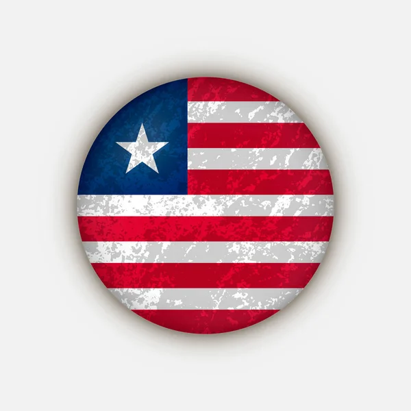 Liberya Ülkesi Liberya Bayrağı Vektör Illüstrasyonu — Stok Vektör