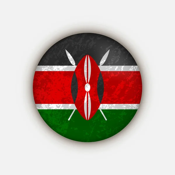 Kraj Kenia Flaga Kenii Ilustracja Wektora — Wektor stockowy