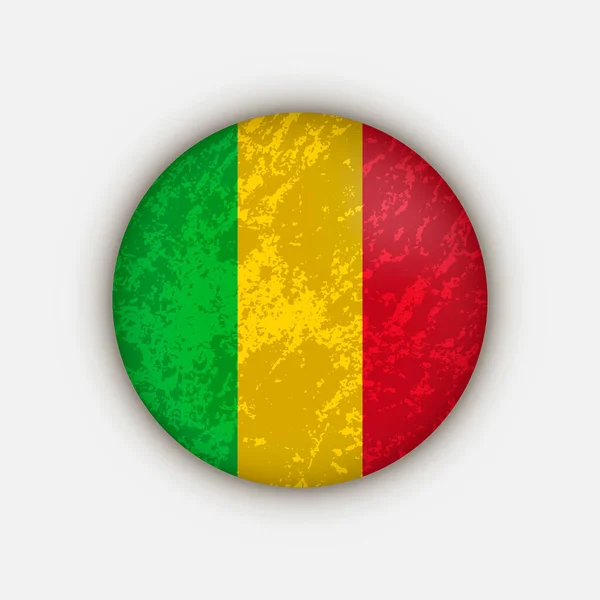 País Malí Bandera Malí Ilustración Vectorial — Vector de stock