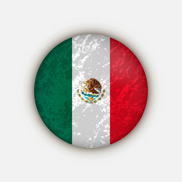 País México Bandeira México Ilustração Vetorial — Vetor de Stock