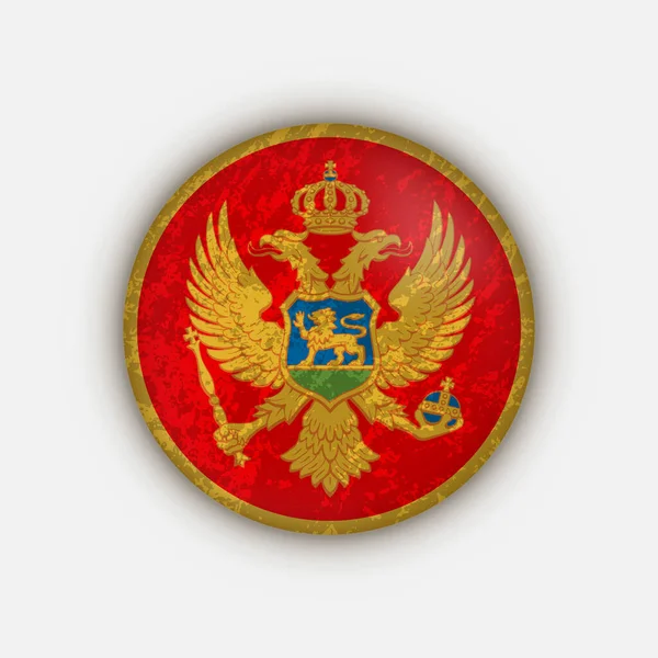 Україна Чорногорія Чорногорський Прапор Приклад Вектора — стоковий вектор