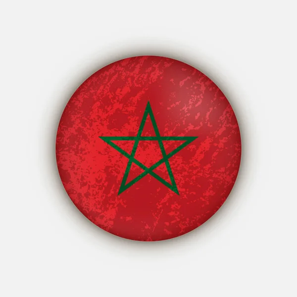Land Marokko Marokko Flagge Vektorillustration — Stockvektor
