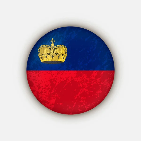 Land Liechtenstein Liechtenstein Vlag Vectorillustratie — Stockvector