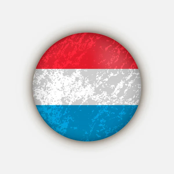 Страна Люксембург Флаг Люксембурга Векторная Иллюстрация — стоковый вектор