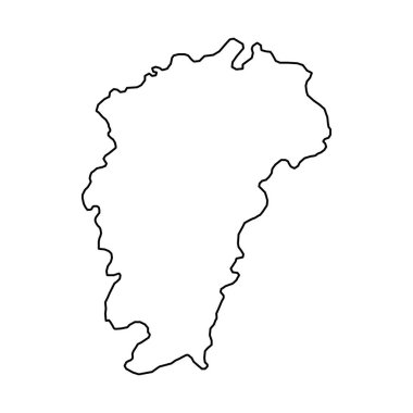 Jiangxi eyalet haritası, Çin 'in idari bölümleri. Vektör illüstrasyonu.