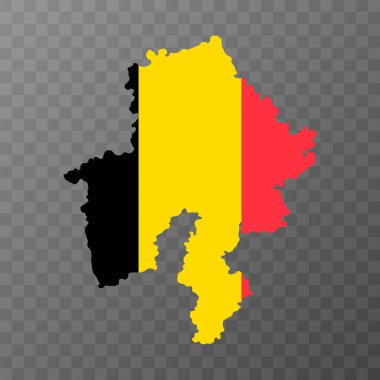 Namur Eyaleti haritası, Belçika Eyaletleri. Vektör illüstrasyonu.