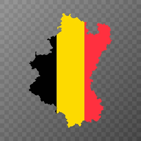 Landkaart Van Luxemburg Belgische Provincies Vectorillustratie — Stockvector
