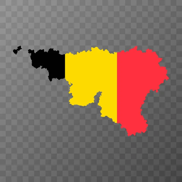 Vallónia Régió Térképe Belgium Vektorillusztráció — Stock Vector