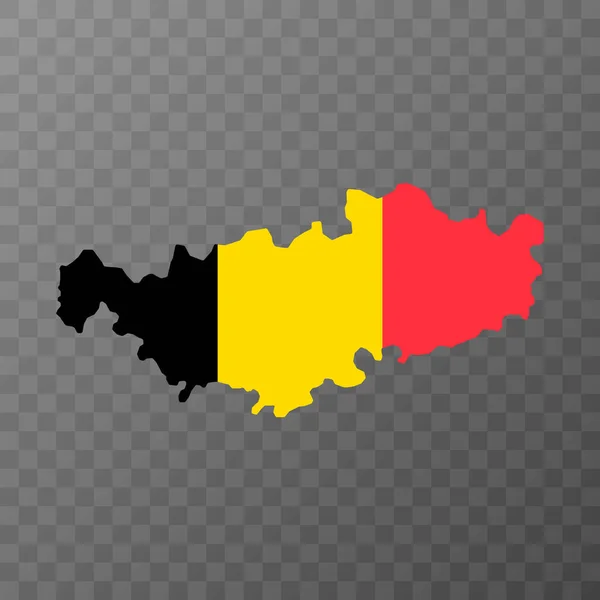 Vallonien Brabant Provinskarta Provinserna Belgien Vektorillustration — Stock vektor