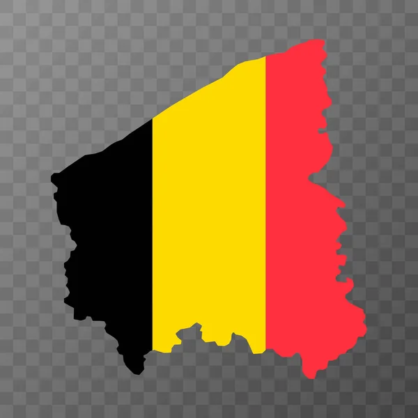 Mapa Provincia Flandes Occidental Provincias Bélgica Ilustración Vectorial — Vector de stock