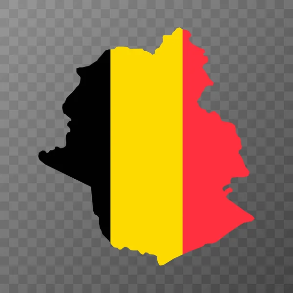 Karte Der Provinz Brüssel Provinz Belgien Vektorillustration — Stockvektor
