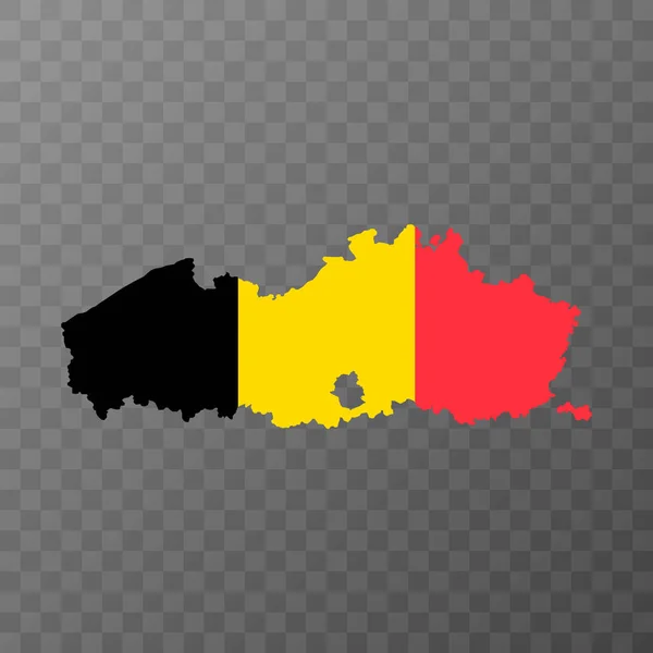 Plattegrond Vlaanderen België Vectorillustratie — Stockvector