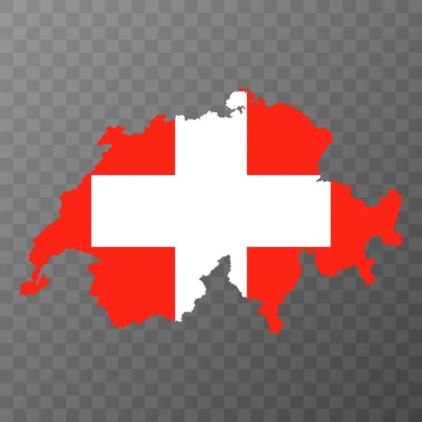 Suiza Mapa Con Cantones Ilustración Vectorial — Archivo Imágenes Vectoriales