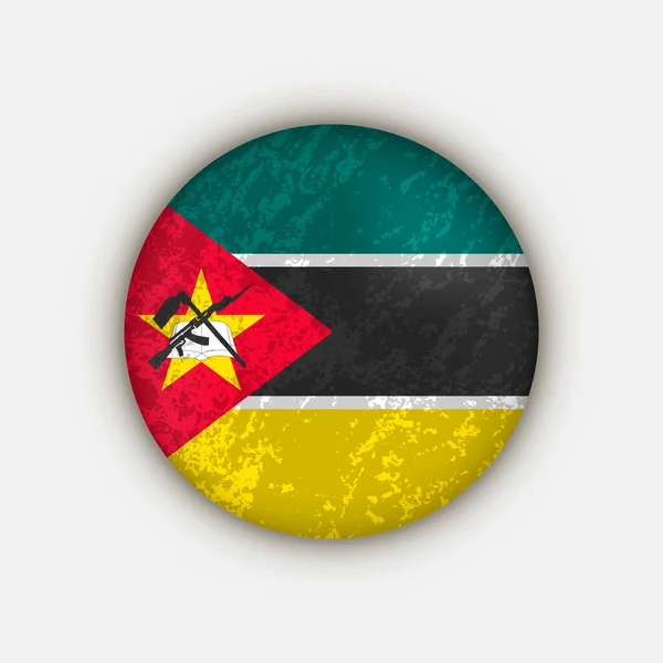 Land Moçambique Moçambique Flagga Vektorillustration — Stock vektor