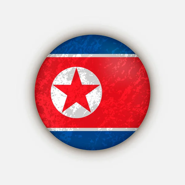 Country North Korea North Korea Flag Vector Illustration — Stock Vector
