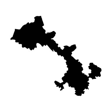 Gansu eyalet haritası, Çin 'in idari bölümleri. Vektör illüstrasyonu.