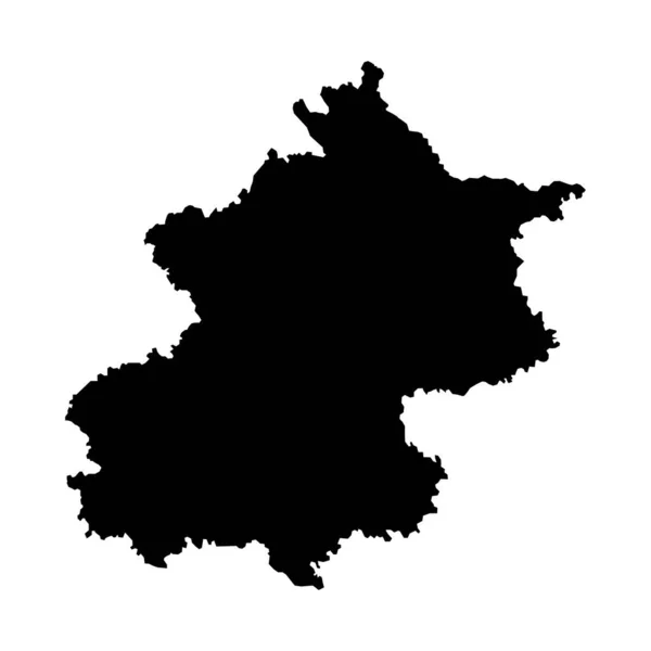 Пекінська Або Пекінська Карта Адміністративний Поділ Китаю Приклад Вектора — стоковий вектор