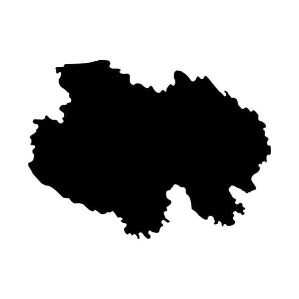 Qinghai Provincie Kaart Administratieve Afdelingen Van China Vectorillustratie — Stockvector