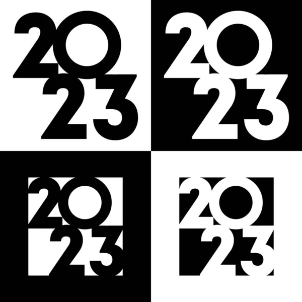 Bonne Année 2023 Bannière Illustration Vectorielle — Image vectorielle