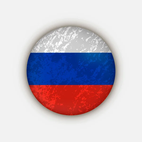 País Rusia Bandera Rusia Ilustración Vectorial — Vector de stock