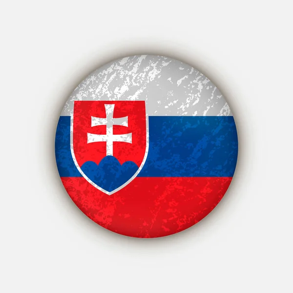 スロバキア国 スロバキア国旗 ベクターイラスト — ストックベクタ