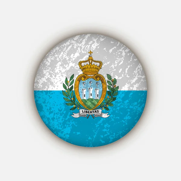 Ország San Marino San Marino Zászló Vektorillusztráció — Stock Vector