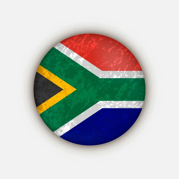 Ország Dél Afrika Dél Afrika Zászlaja Vektorillusztráció — Stock Vector
