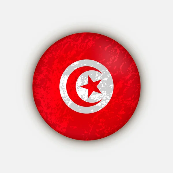 Paese Tunisia Bandiera Tunisia Illustrazione Vettoriale — Vettoriale Stock