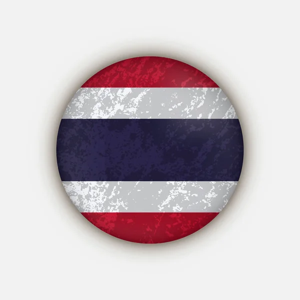 País Tailândia Bandeira Tailândia Ilustração Vetorial — Vetor de Stock