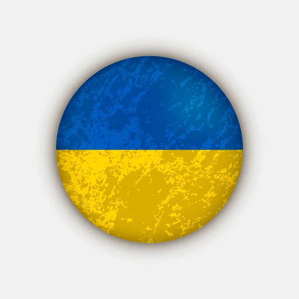 Land Ukraine Ukraine Flagge Vektorillustration — Stockvektor