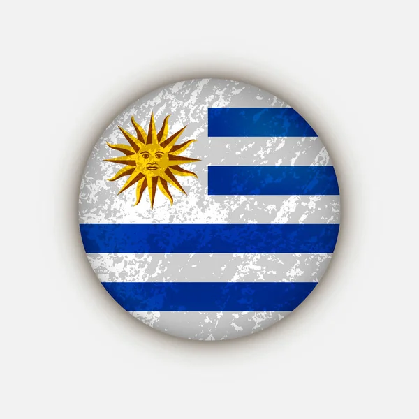 Χώρα Ουρουγουάη Σημαία Ουρουγουάης Εικονογράφηση Διανύσματος — Διανυσματικό Αρχείο