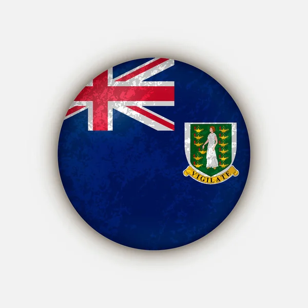 Παρθένοι Νήσοι Σημαία Παρθένων Νήσων Εικονογράφηση Διανύσματος — Διανυσματικό Αρχείο