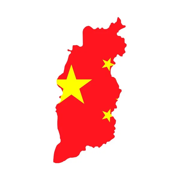 Shanxi Tartomány Térképe Kína Közigazgatási Egységei Vektorillusztráció — Stock Vector