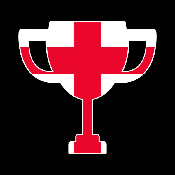 Володар Кубка Англії Переможець Конкурсу Кольору Англії Приклад Вектора — стоковий вектор