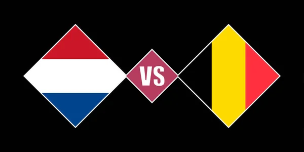 Olanda Belgio Concetto Bandiera Illustrazione Vettoriale — Vettoriale Stock