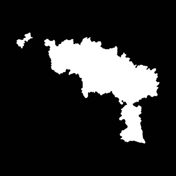 Mapa Prowincji Hainaut Prowincje Belgii Ilustracja Wektora — Wektor stockowy