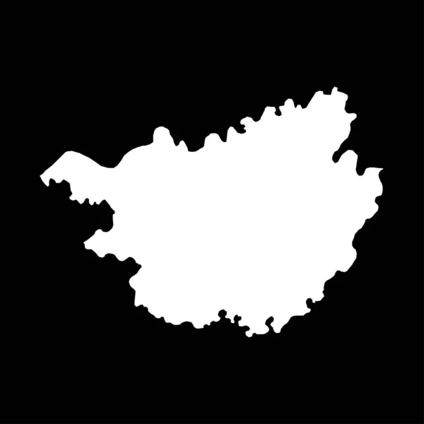 Karte Der Autonomen Region Guangxi Zhuang Verwaltungseinheiten Chinas Vektorillustration — Stockvektor