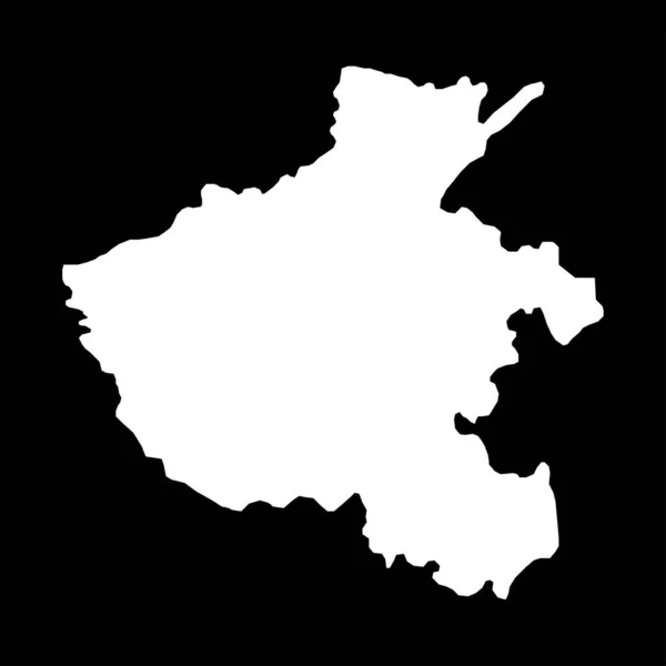 Carte Province Henan Divisions Administratives Chine Illustration Vectorielle — Image vectorielle