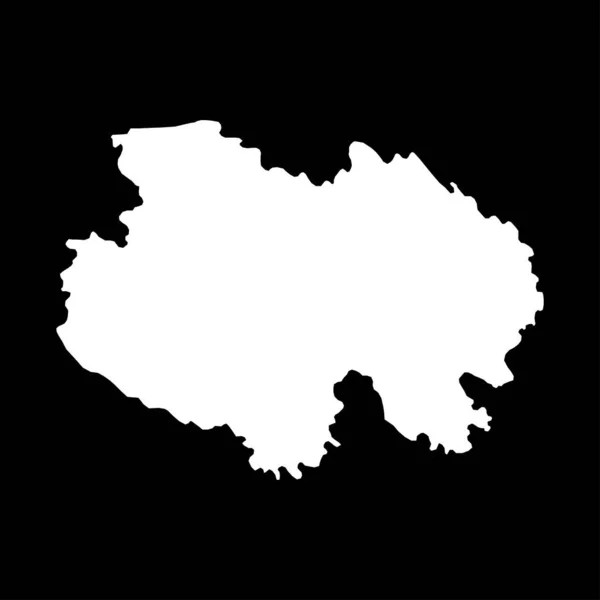 Karte Der Provinz Qinghai Verwaltungsgliederung Chinas Vektorillustration — Stockvektor