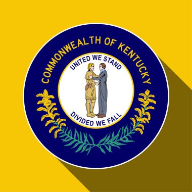 Kentucky state flag. Vector illustration.