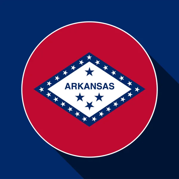 Arkansas State Flag Vector Illustration — Stock Vector