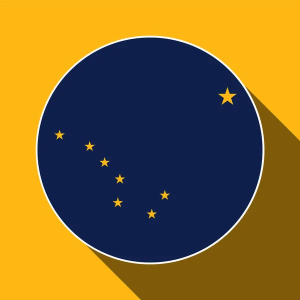 Alaska State Flag Vector Illustration — Vector de stock