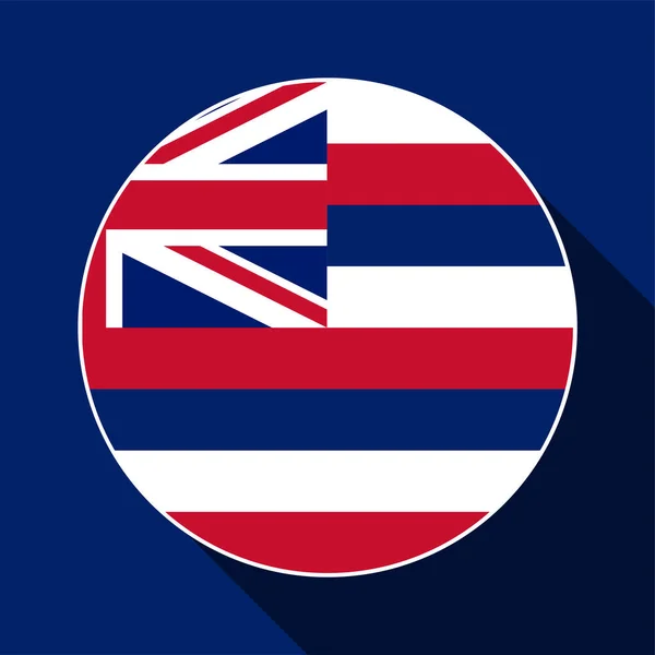 Hawaii State Flag Vector Illustration — Vetor de Stock