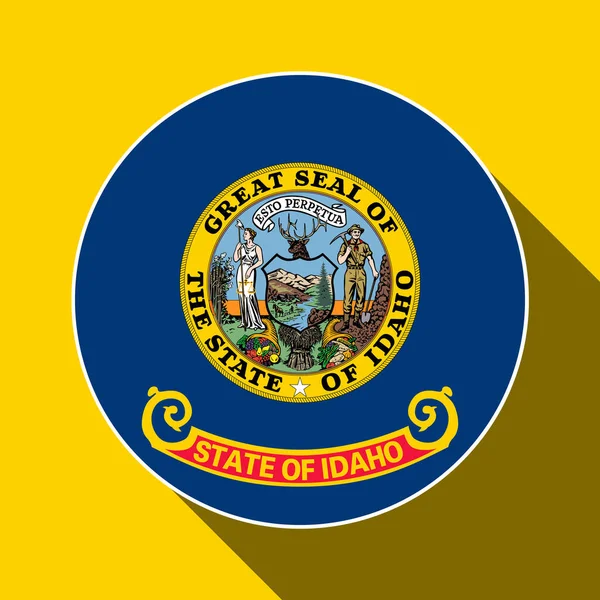 Idaho State Flag Vector Illustration — Stok Vektör