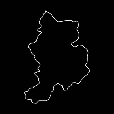 Glarus haritası, İsviçre Kantonları. Vektör illüstrasyonu.