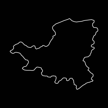 Schwyz haritası, İsviçre Kantonları. Vektör illüstrasyonu.