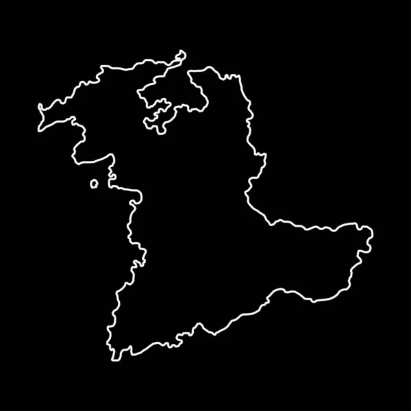 Karte Von Bern Kantone Der Schweiz Vektorillustration — Stockvektor